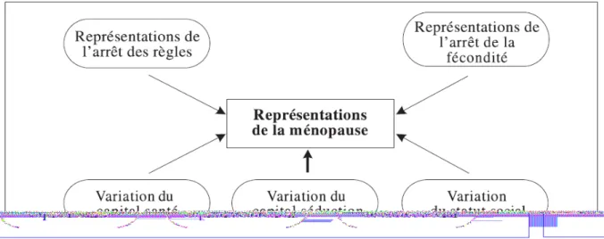 Figure 2  : Représentations de la ménopause selon D. Delanoë[16] tiré de l’ouvrage  Les représentations de la  ménopause et les attitudes envers le traitement hormonal