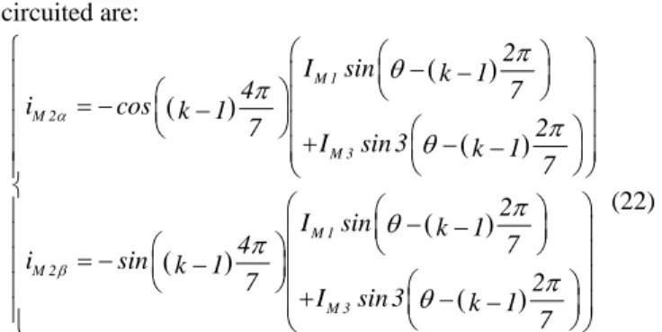 Fig. 5 shows that, with one open-circuited phase and  keeping the same current references as in normal mode, torque  ripples occur (T2)