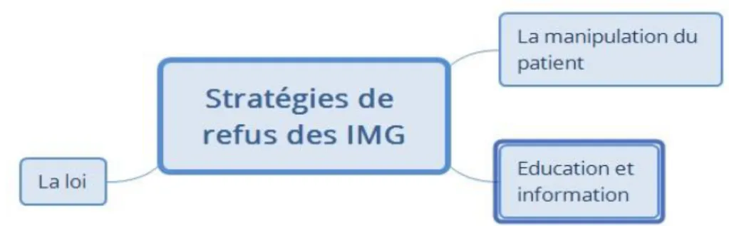 Figure 4 : Stratégies de refus des internes de médecine générale