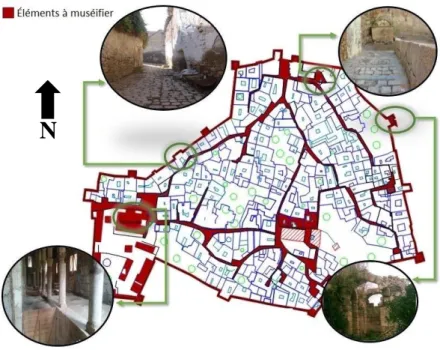 Figure 7. Éléments du patrimoine à muséifier  Crédits : Adjeroud Heythem 2016 