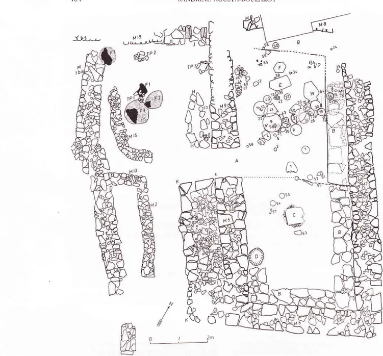 Fig.  3  -  Unité  domestique  n'  1  du Plan  de  la  Tour  à  Gailhan (Gard) (fin  du  V'  s