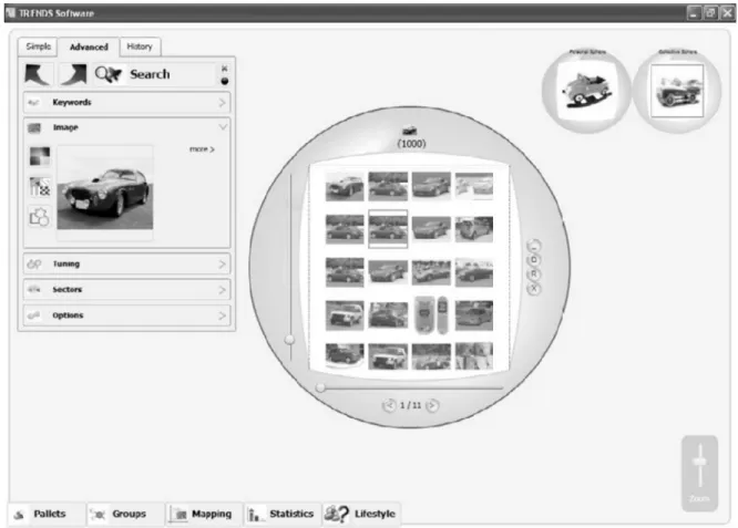 Figure 4: A global interface of the TRENDS system  5 CONCLUSION 