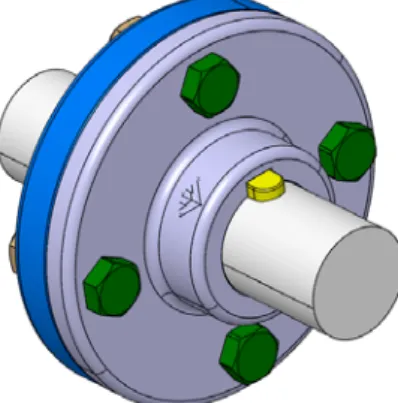 Figure 4  Flange coupling model assembly (see online version for colours) 