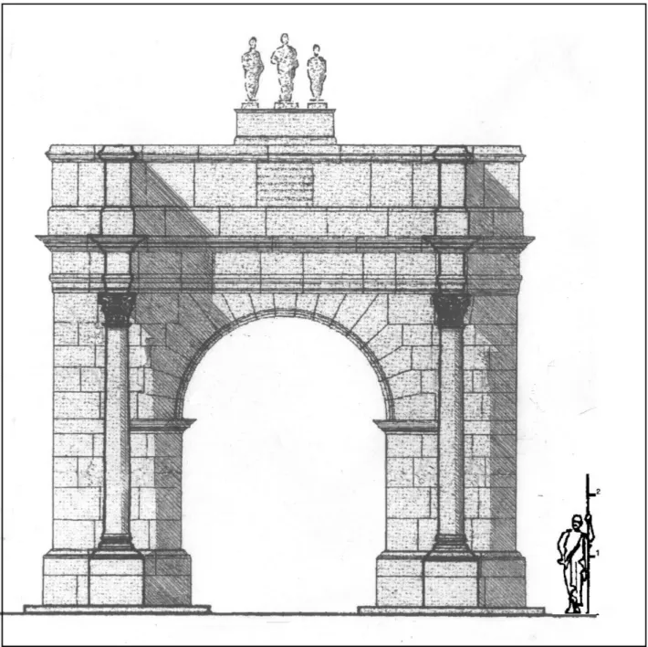 Figure 5 : Restitution de la façade principale nord (édition 2021). 