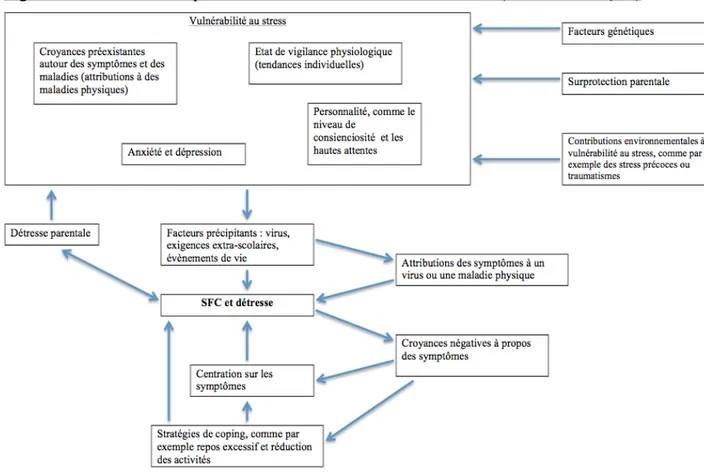 Figure 1.4 : Modèle conceptuel du SFC chez l’enfant et l’adolescent (traduit en français) 