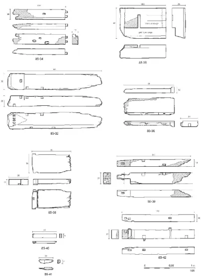 Fig. 8 - Diverses poutres de la couche d’incendie. Niveau : 85/103. Incendie 1  (Infographie R