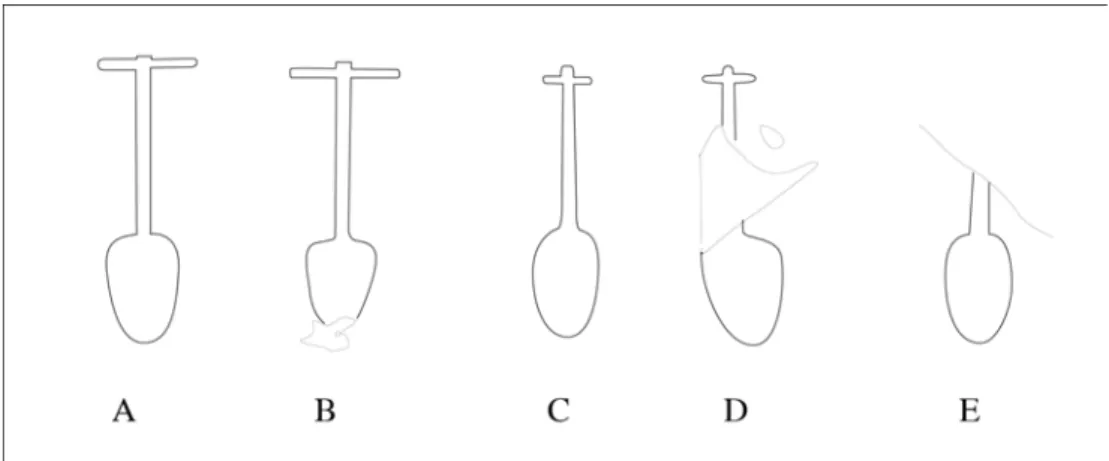 Fig. 1. A : Porte A, linteau, façade. B : Porte A, linteau, intérieur. C : Porte B, jambage intérieur  droit