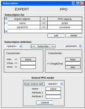 Figure 10: Draft of subscription tool user interface. 
