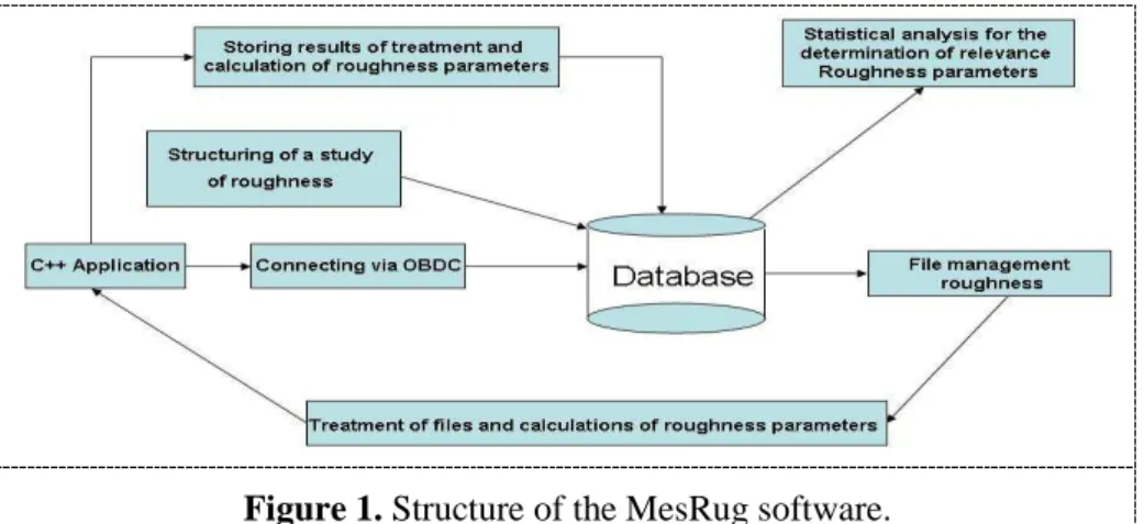 Figure 1. Structure of the MesRug software. 