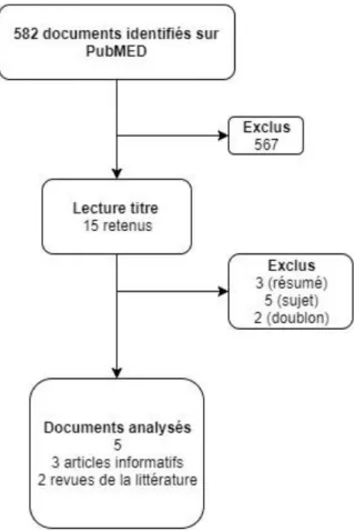 Figure 5 : Diagramme de flux de sélection PubMed 