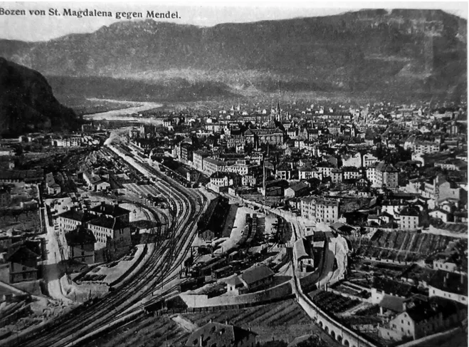Figure 7 : Vue du site ferroviaire de l’Areale de Bolzano en 1911 