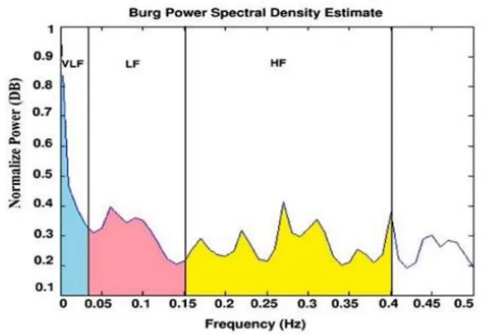 Figure  4:  Exemple  de  la  représentation  spectrale  en  valeur  absolue  d’un  enregistrement Holter ECG de 24 heures