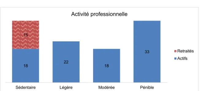 Figure 4 : Répartition selon l’activité professionnelle 