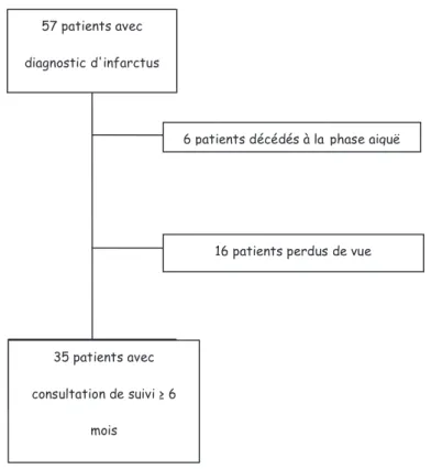Figure 8 : Chart flow d'inclusion des patients 