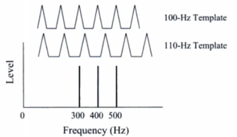Figure 6. Représentation schématique d’un modèle spectral de reconnaissance de pattern