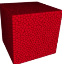 Figure 6: 3D Voronoi discrete domain with d = 90%