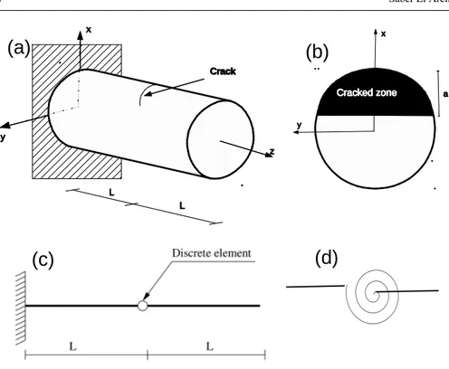 Fig. 2 The cracked shaft model of [2]