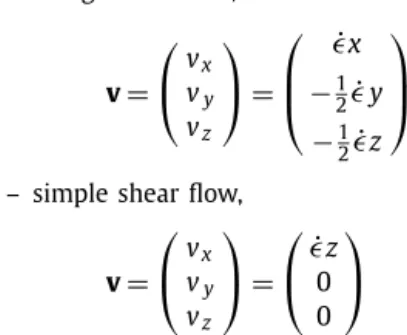 Fig. 2 depicts the initial molecule conformation and then, the one that results from its elongation.