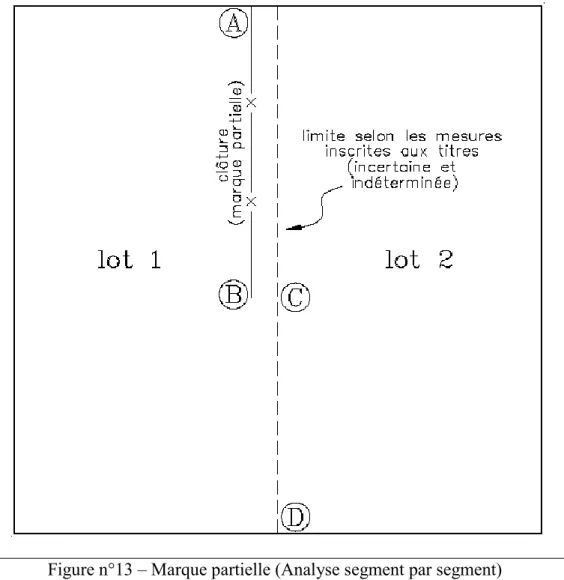 Figure n°13 – Marque partielle (Analyse segment par segment) 