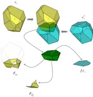 Figure 11: Topological decomposition of the P int polyhedron