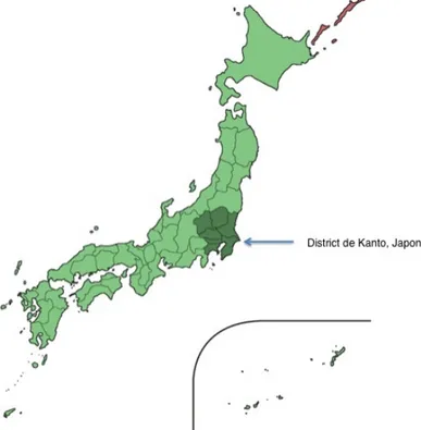 Figure 10. Carte du Japon(12) 