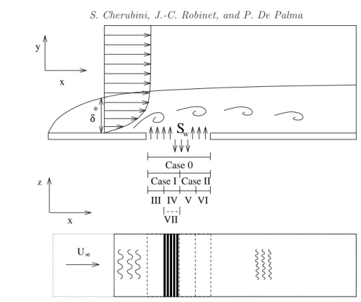 Figure 1. Flow configuration and layout of the control slot.