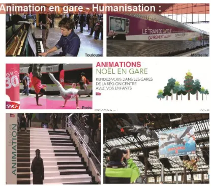 Figure 1 : Animation en gare – Humanisation. Source : SNCF. 