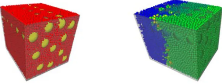 Figure 9 : Statistical elementary volume modeled with DEM 