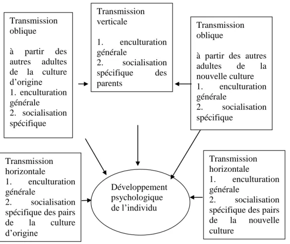 Figure 2.1 Transmission culturelle (Berry, 2011, p. 21) 