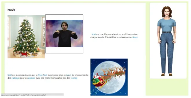 Figure 11 : Page de présentation pour le thème Noël 