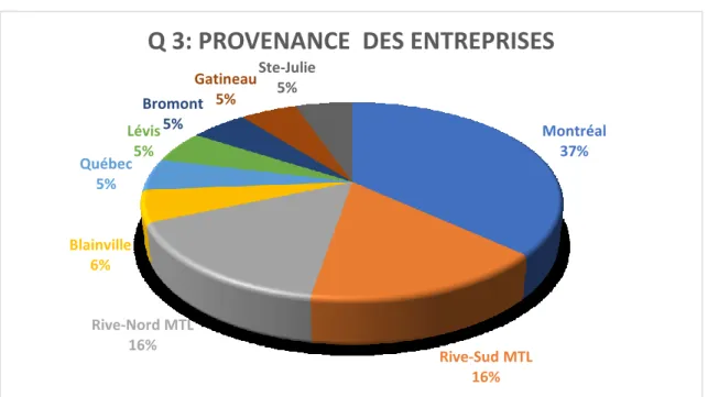 TABLEAU 12 : Provenance des entreprises 