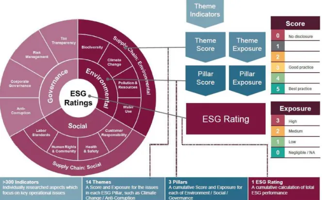 Figure 1.2. Schéma de la notation de FTSE Russel ESG Ratings 