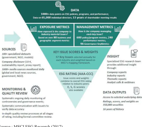Figure 1.4. Processus d’analyse de MSCI ESG Research 