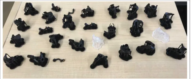 Figure 2.8 shows examples of prototypes taken right after the printing process.