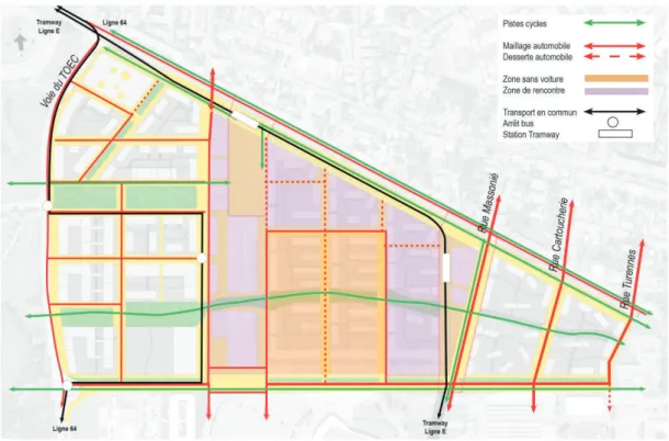 Figure 12 : Hiérarchisation des voiries – Source : Extrait du PDU de la ville de Toulouse 