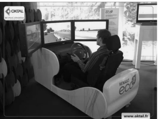 Fig. 1. Picture of the driving ECO 2 simulator.