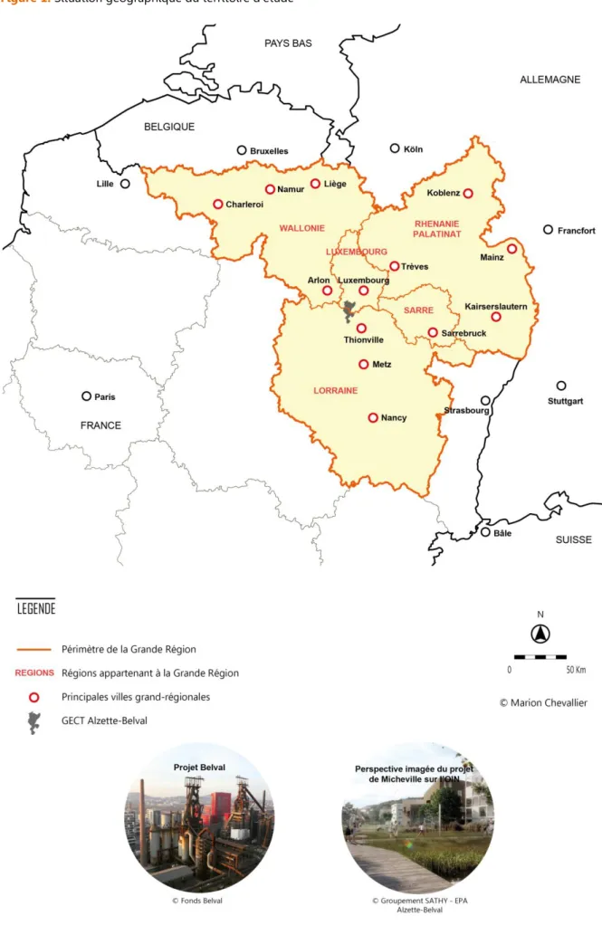 Figure 1. Situation géographique du territoire d’étude 