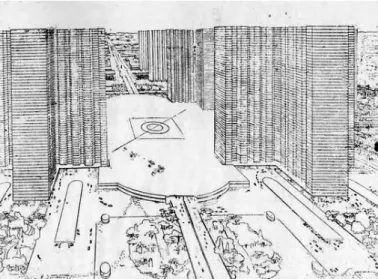 Figure 13: Le Corbusier, projet pour une gare centrale, 1922.