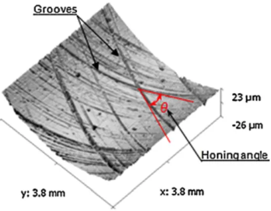 Fig. 1. Plateau honed surface of thermal engine cylinder.