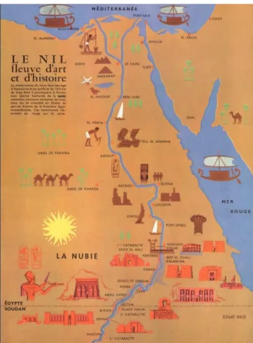 Figure 8 : Carte montrant la Nubie 