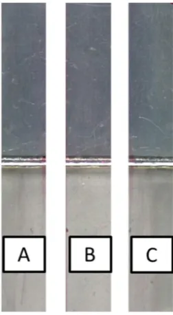 Fig. 6. Cross section of sample 5 (50.00 J/mm, 0.75 mm).