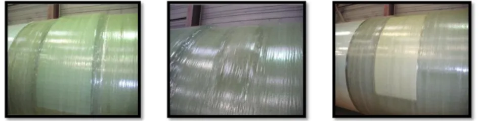 Figure 2. Sandwich materials manufactured using filament winding process by our industrial partner