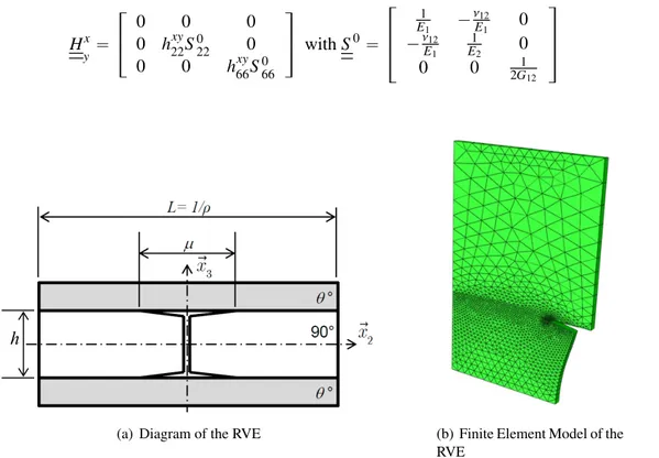 Figure 3. Representative Volume Element for the identification of damage e ff ects [1, 2]