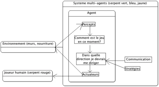 Figure 3.2 – Schéma d’un agent du jeu