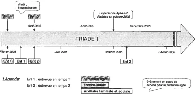 Figure 5 : Trajectoire de l’utilisation des services AFS à domicile pour la triade 1