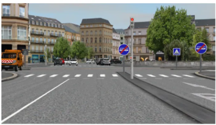 Fig. 2. Visual overview of the driver vision.