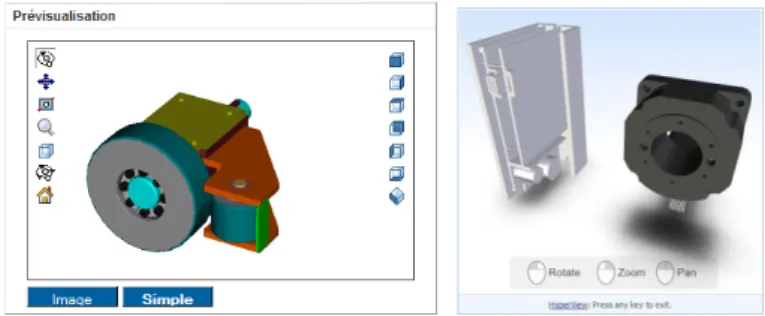 Figure 6. Tracepart and Content Central websites