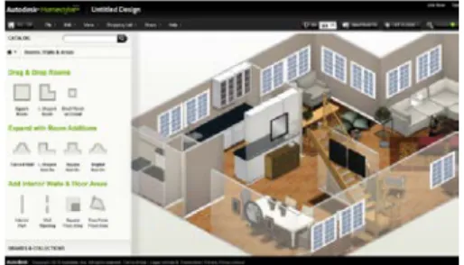 Figure 5. HomeStyler: 3D configurator of interior fitting-out 