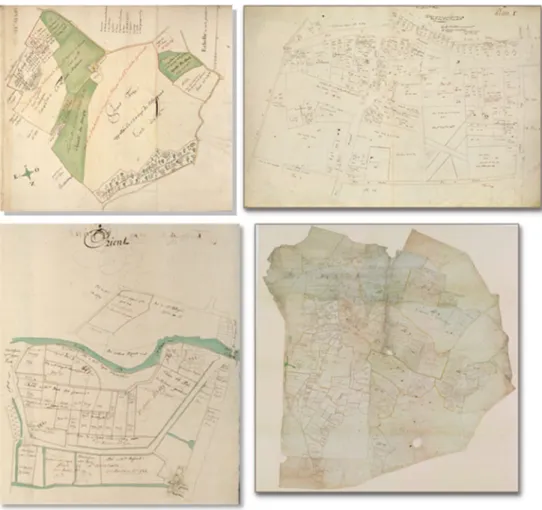Fig. 2 Eighteenth century plans owned by the Museum of Art and Archaeology. A whole corpus of such plans has been digitized