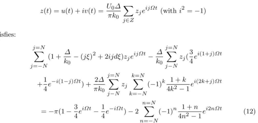 Fig. 3 Validity of approximation (13), d=0.03, ξ = w Ω 0 = 0.50